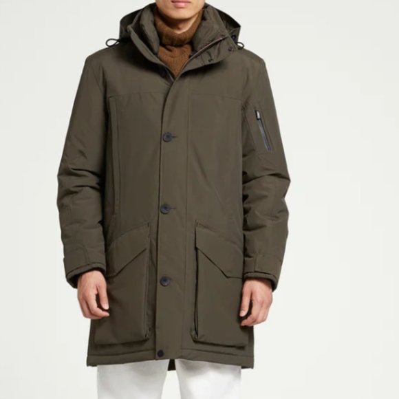 G-lab Explorer II dark mud jacket winter parka detachable hood Men’s Medium - Picture 1 of 10